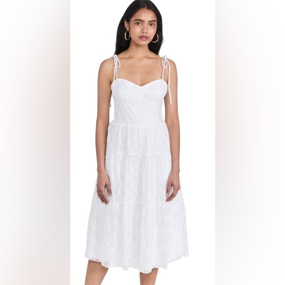 Amanda Uprichard Dresses & Skirts - Amanda uprichard white eyelet dress S